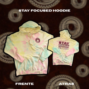STAY FOCUSED HOODIE (YELLOW TIE DYE)